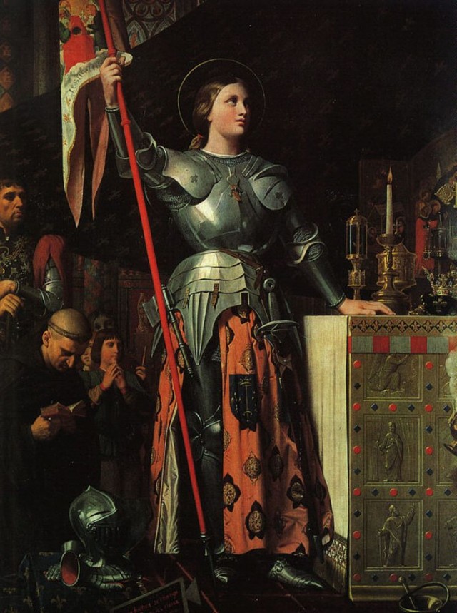 Жанна д'Арк на коронации Карла VII (Доминик Энгр, 1780-1867гг.)