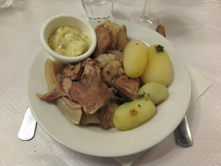 essen, gastronomie, kalbfleisch, kartoffeln